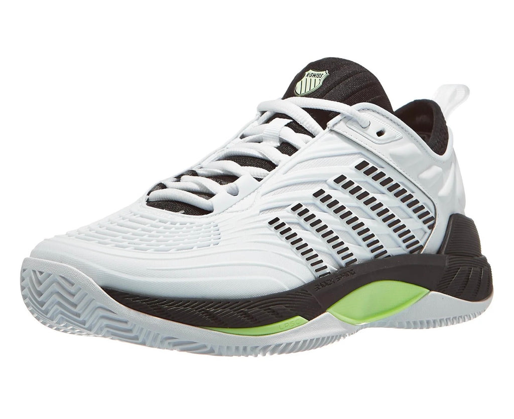 KSwiss Hypercourt Supreme 2 Clay Wh/Blk/Grn Men's Shoes