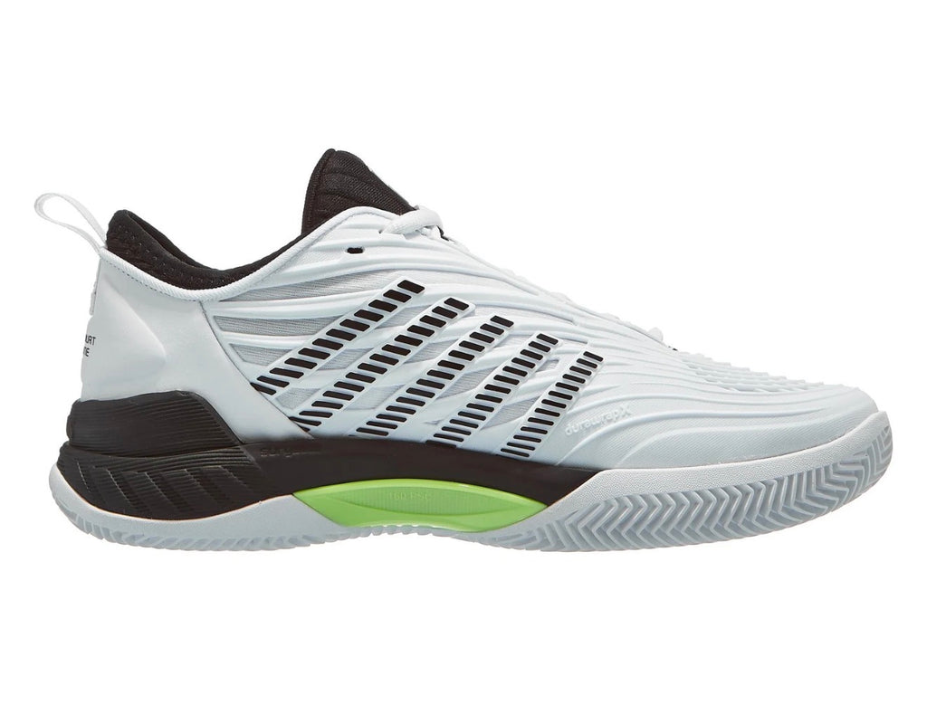 KSwiss Hypercourt Supreme 2 Clay Wh/Blk/Grn Men's Shoes