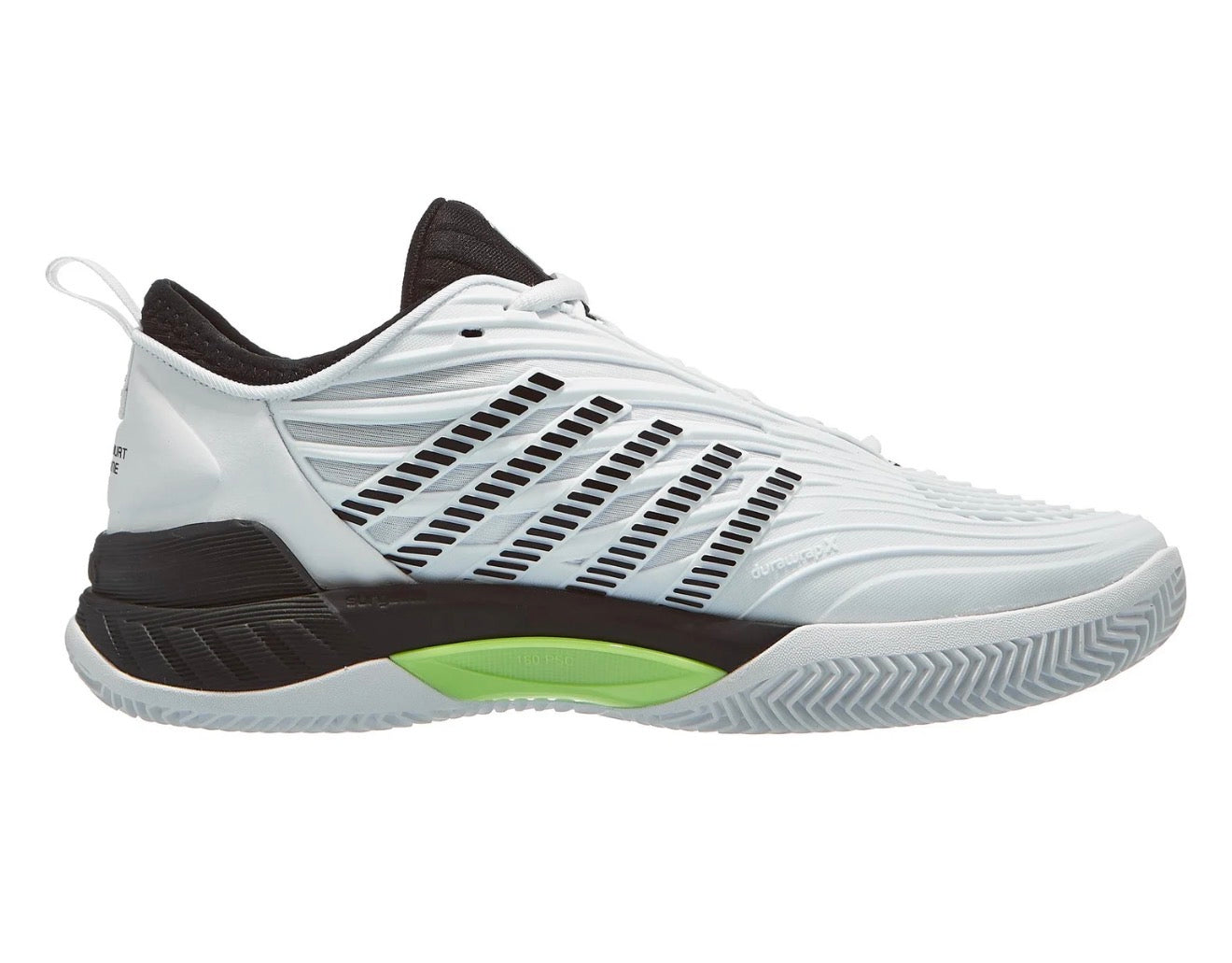 KSwiss Hypercourt Supreme 2 Clay Wh/Blk/Grn Men's Shoes