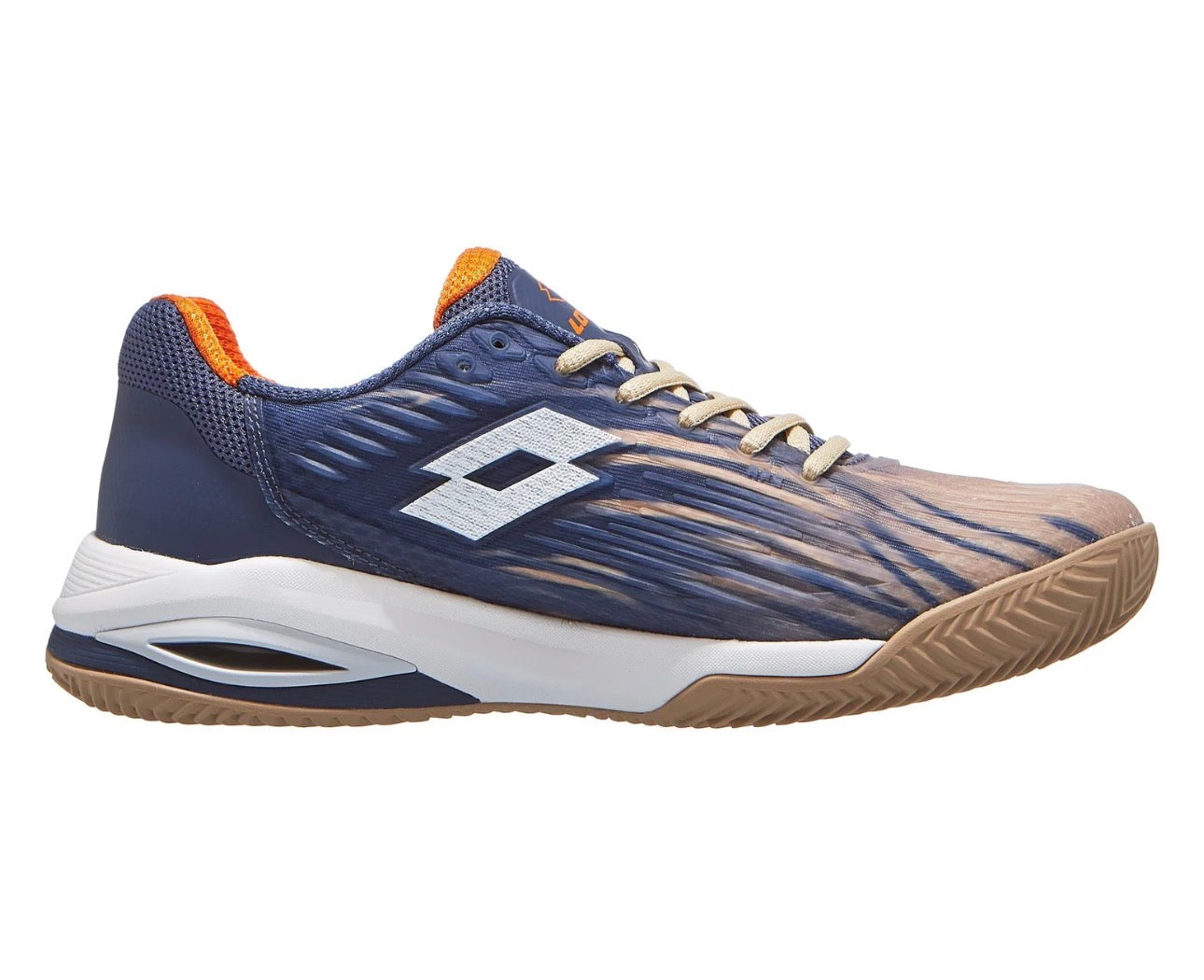 Scarpe Lotto Mirage 200 II PRT Blu/Beige Uomo - TERRA BATTUTA