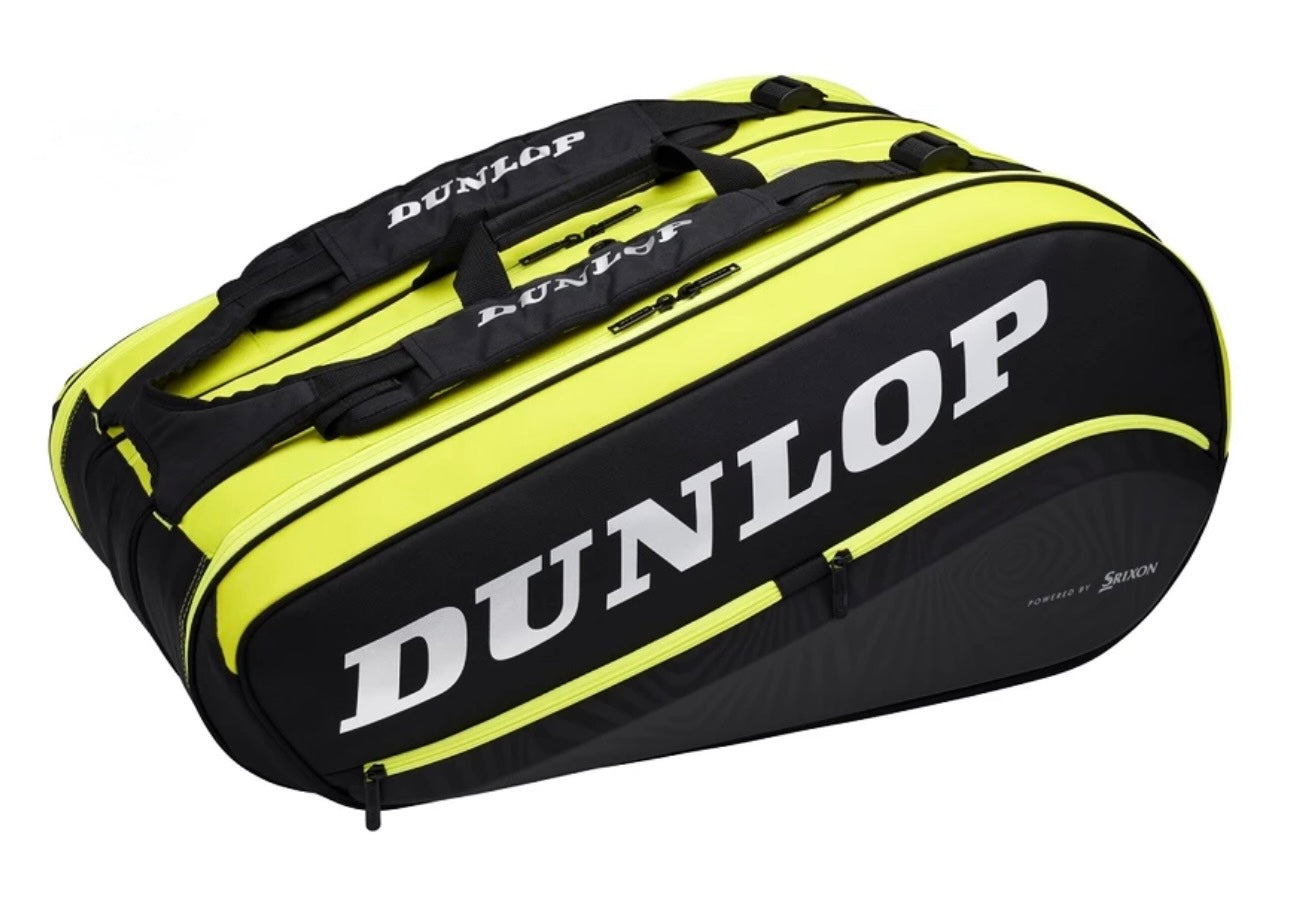 Borsa per racchette Dunlop D TAC SX-Performance 12RKT Thermo Black/Yellow