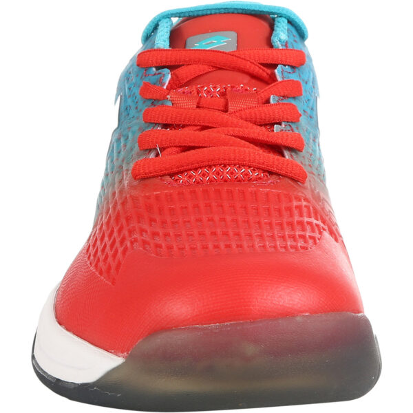 scarpe da tennis lotto superrapina 100 blu/rosse - immagine 5