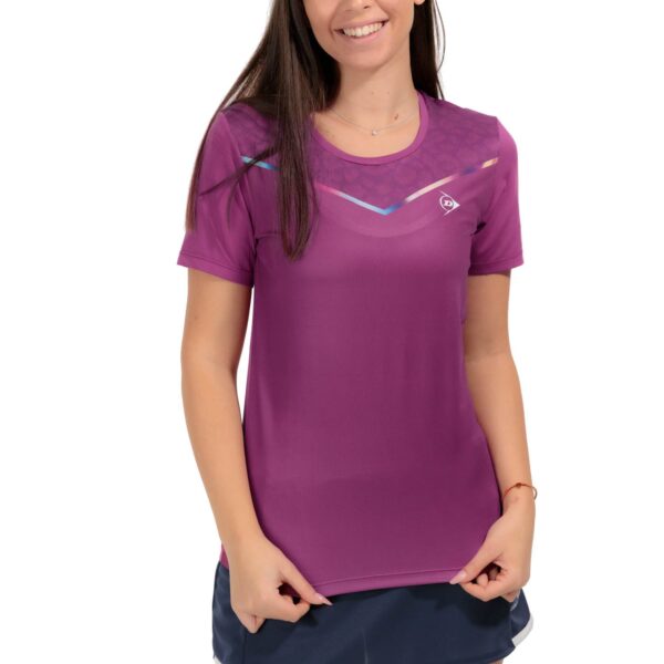 T-shirt dunlop game raspberry radiance