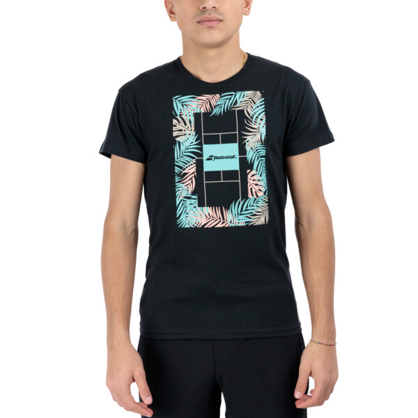 T-shirt babolat exercise message black
