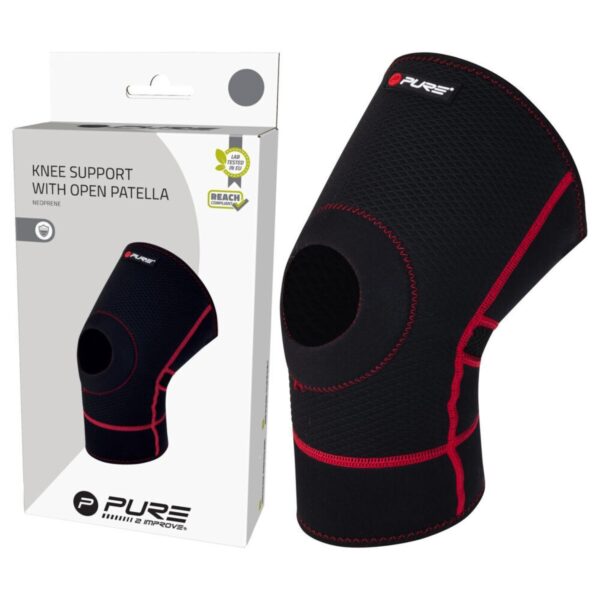 Pure2improve supporto ginocchio con rotula aperta - immagine 3