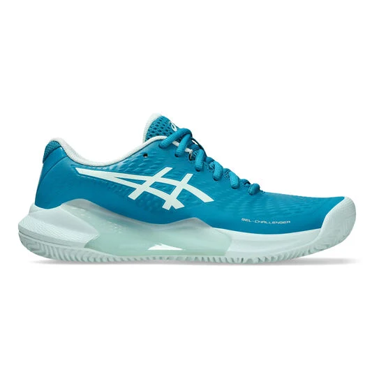 scarpe tennispadel asics gel challenger 14 clay woman teal blue