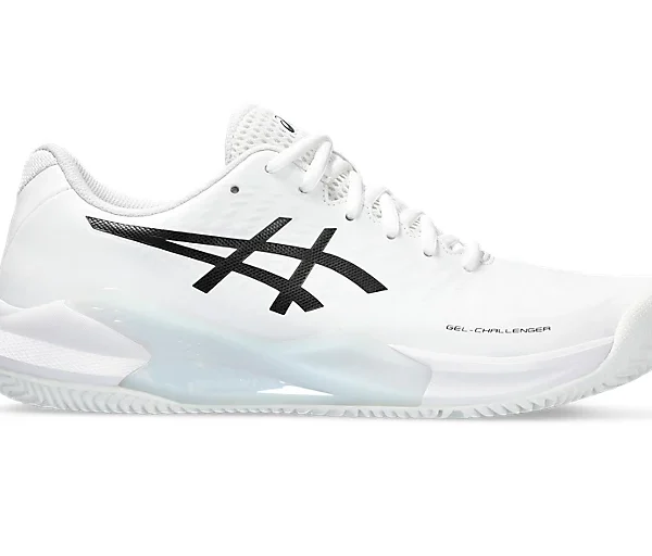 scarpe tennis/padel asics gel challenger 14 clay white black