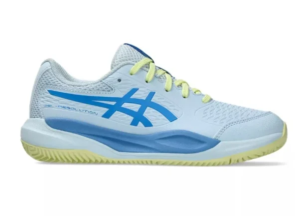 Scarpe tennispadel asics gel resolution x gs ligth blue kids