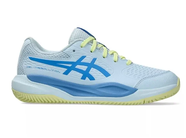 Scarpe tennispadel asics gel resolution x gs ligth blue kids