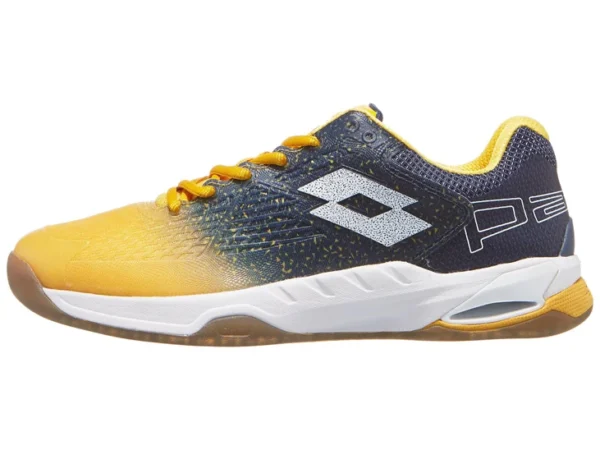 Scarpe da padel lotto superrapida 100 yellow/white/ocean blue - immagine 2