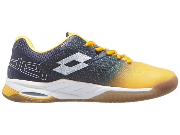 Scarpe da padel lotto superrapida 100 yellow/white/ocean blue - immagine 3