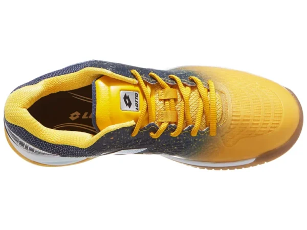 Scarpe da padel lotto superrapida 100 yellow/white/ocean blue - immagine 4