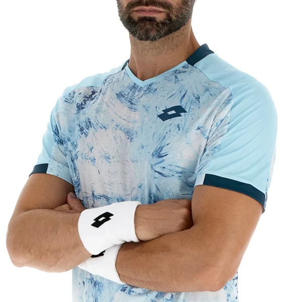 T-shirt lotto tech iv d2 spon sugar blue uomo - immagine 3