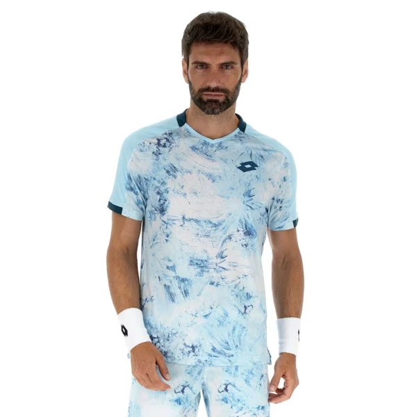 T-shirt lotto tech iv d2 spon sugar blue uomo