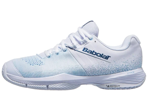 Scarpa padel babolat sensa woman bianco/cool blue - immagine 2
