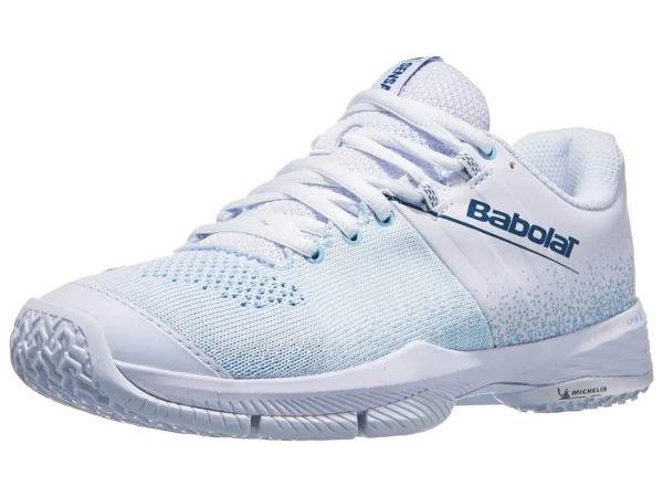 Scarpa padel babolat sensa woman bianco/cool blue