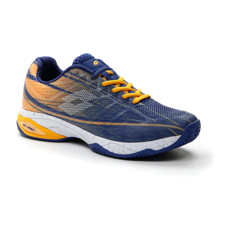 Scarpa tennis/padel lotto mirage 300 cly blu/giallo uomo