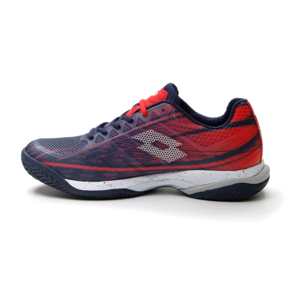 Scarpa tennis/padel lotto mirage 300 cly rosso/blu uomo - immagine 3