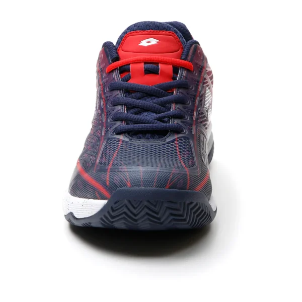 Scarpa tennis/padel lotto mirage 300 cly rosso/blu uomo - immagine 4