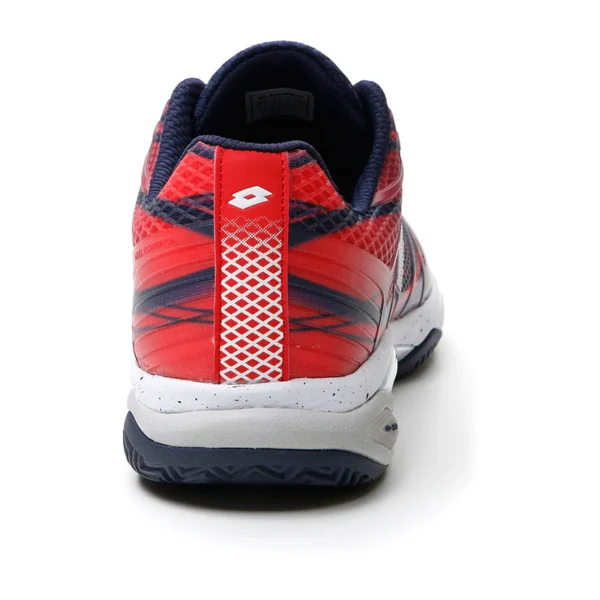 Scarpa tennis/padel lotto mirage 300 cly rosso/blu uomo - immagine 5