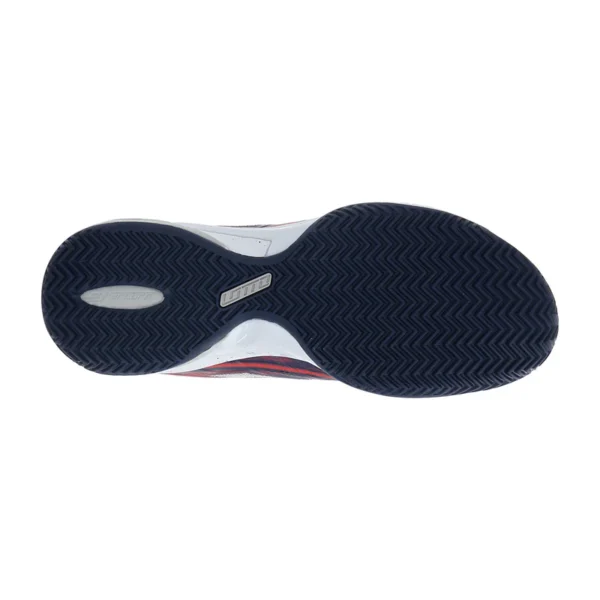 Scarpa tennis/padel lotto mirage 300 cly rosso/blu uomo - immagine 7