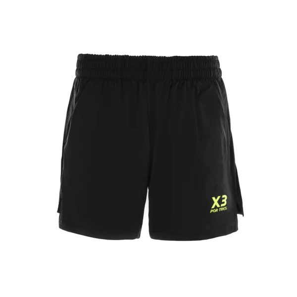Pantaloncino por tres alfafar uomo nero/giallo